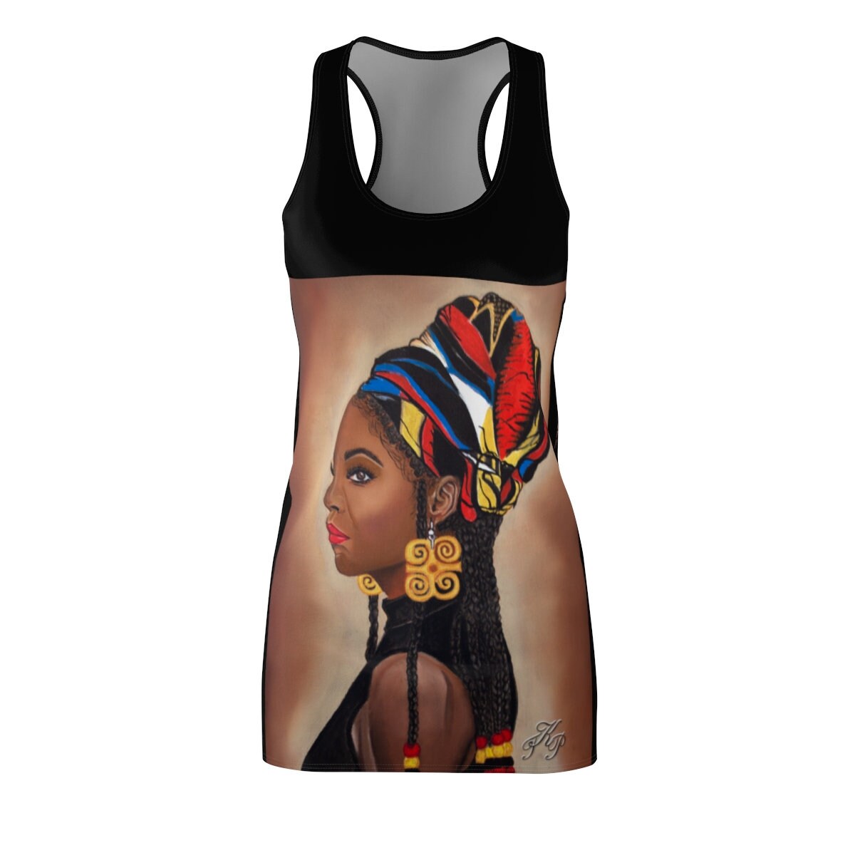 Women's Graphic Cut & Sew Racerback Dress