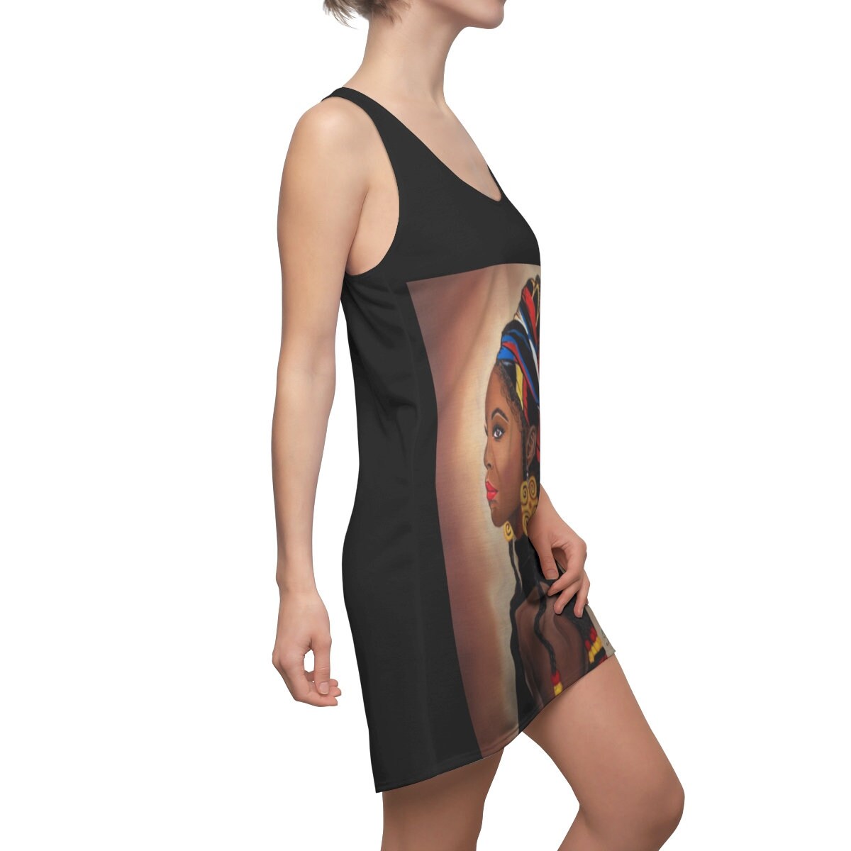 Women's Graphic Cut & Sew Racerback Dress