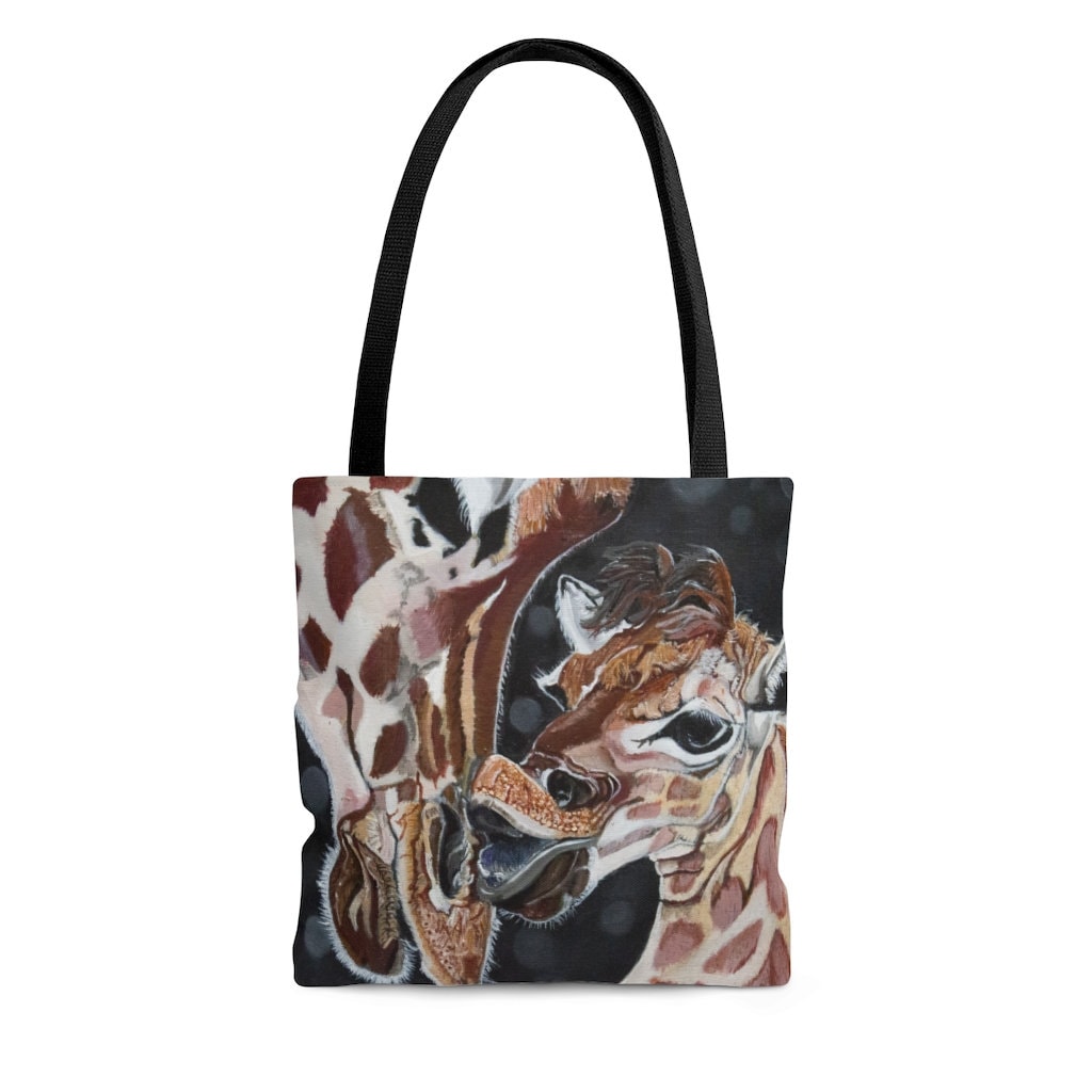 A Mother's Love Giraffe Tote Bag