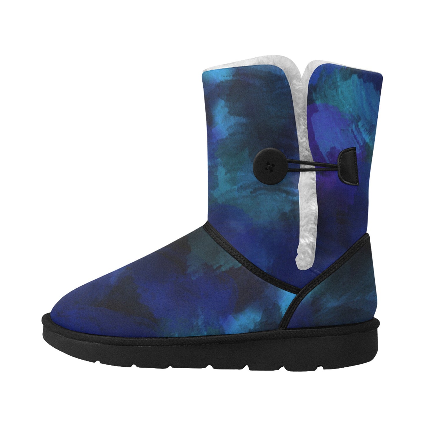Unisex Single Button Snow Boots