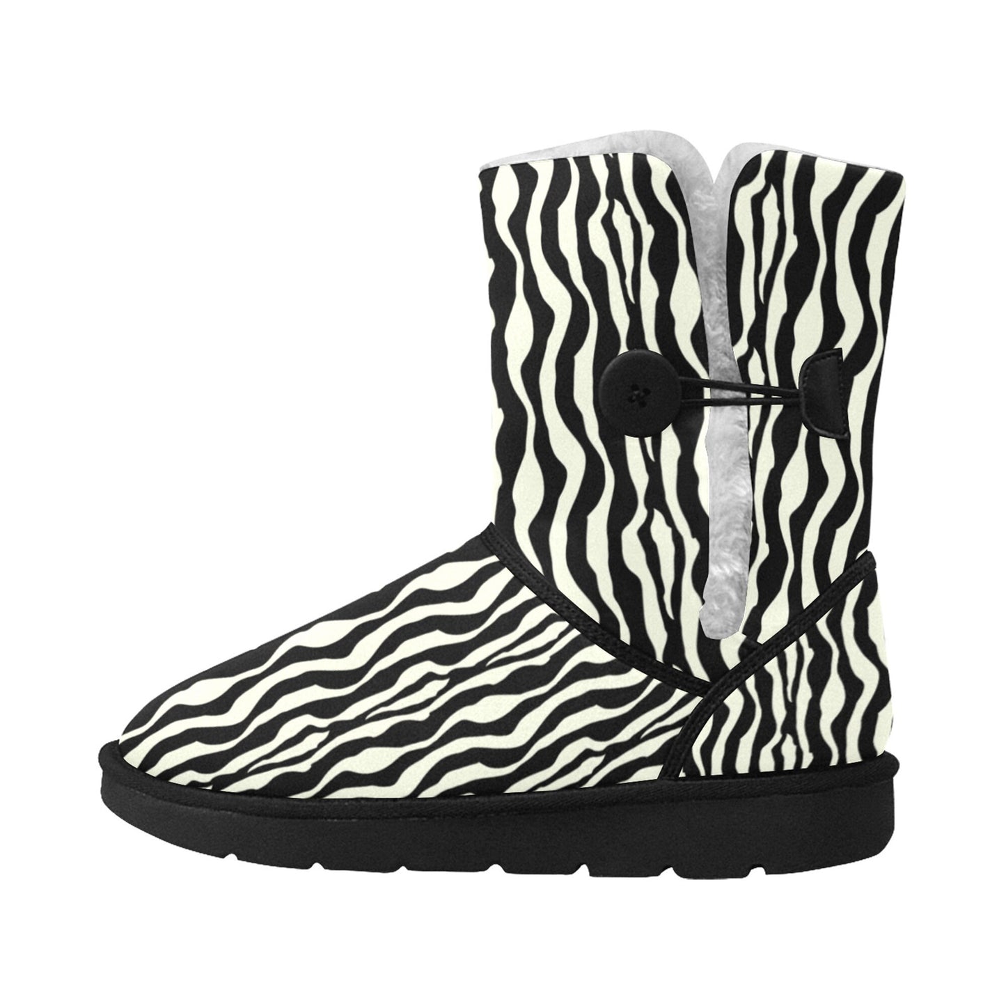 Unisex Single Button Snow Boots