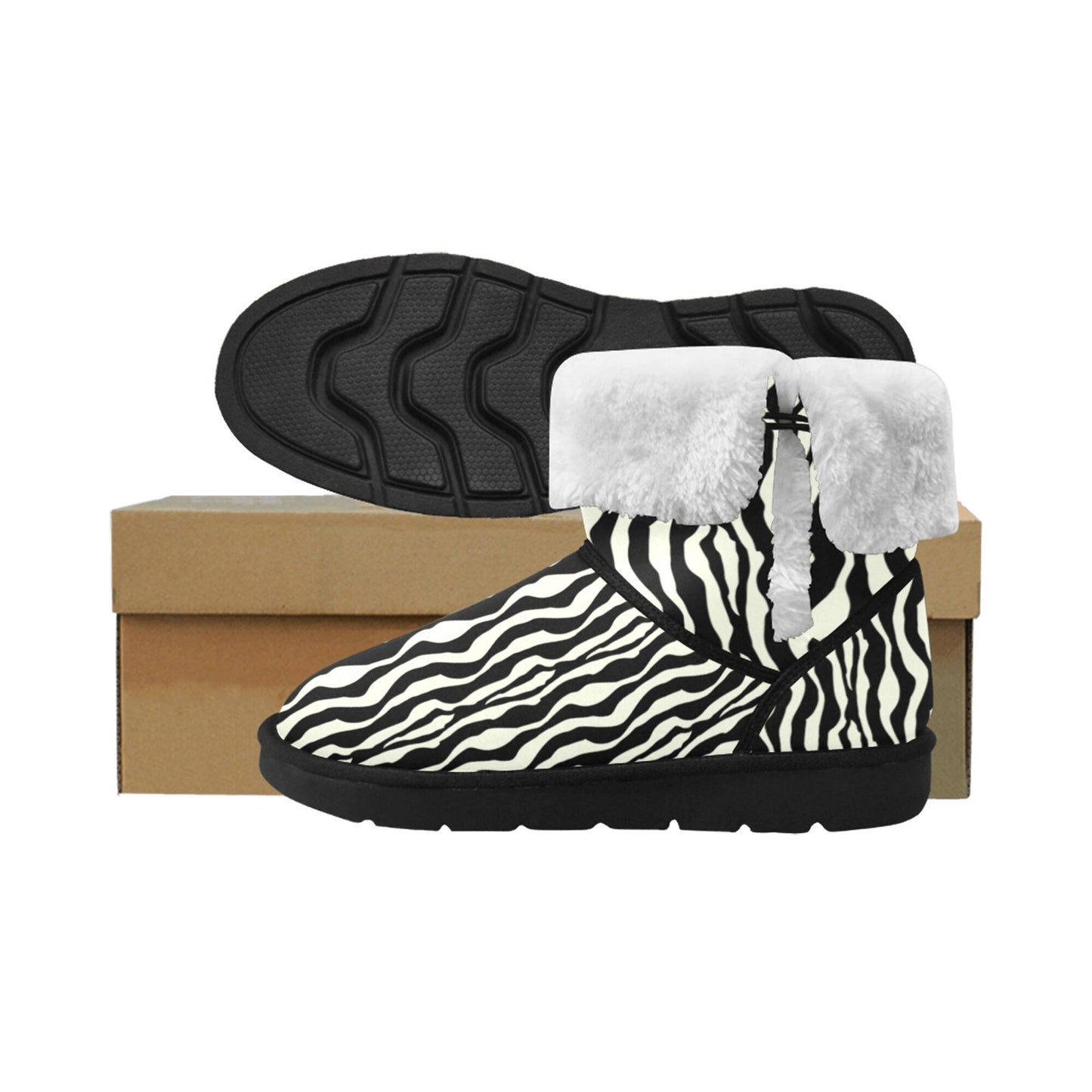 Unisex Single Button Snow Boots