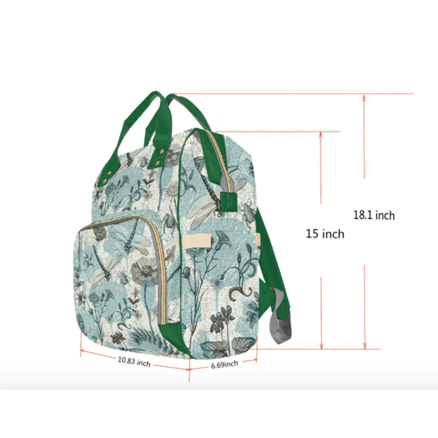 Personalized Baby Bag/ Diaper Bag/ Baby Girl Backpack/ Clothing Bottles Bag/ Baby Shower Gift