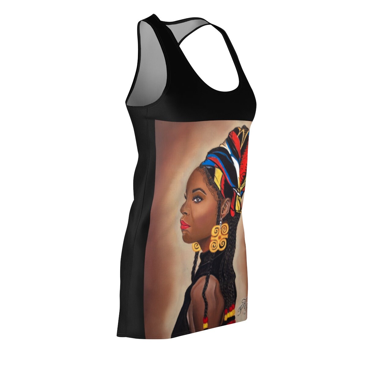 Women's Graphic Cut & Sew Racerback Dress