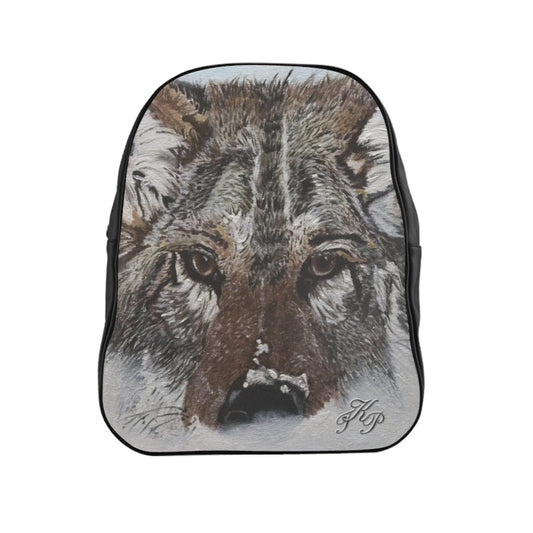 School Backpack Wolf