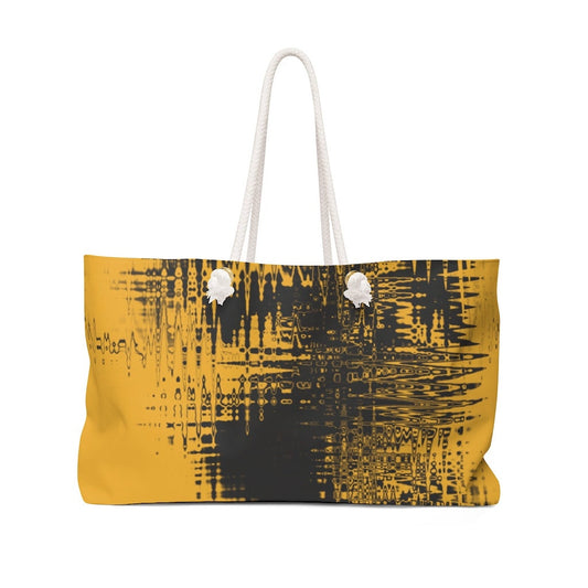 Gold and Black Weekender Bag