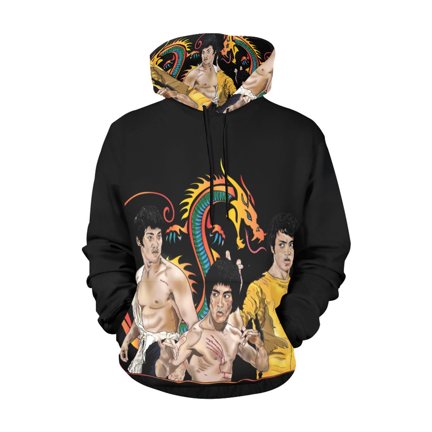 Men's  Pullover Dragon Hoodie