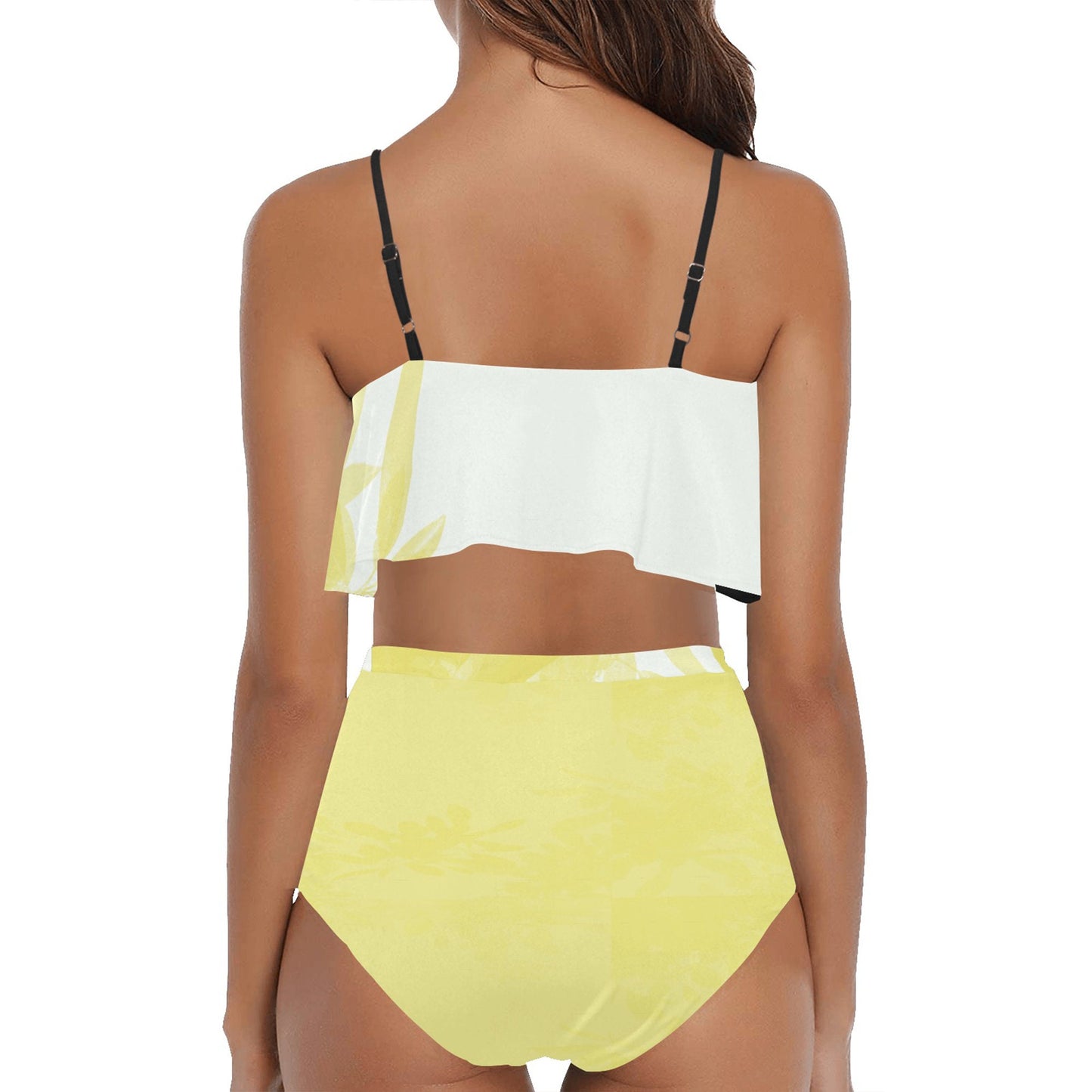 High Waisted Ruffle Bikini Set