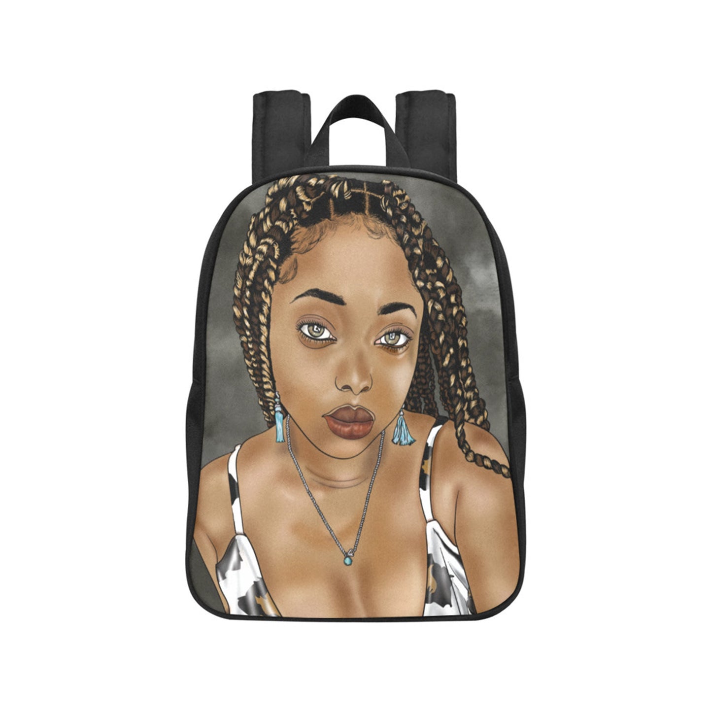 Lovin' My Braids Girls Fabric Backpack