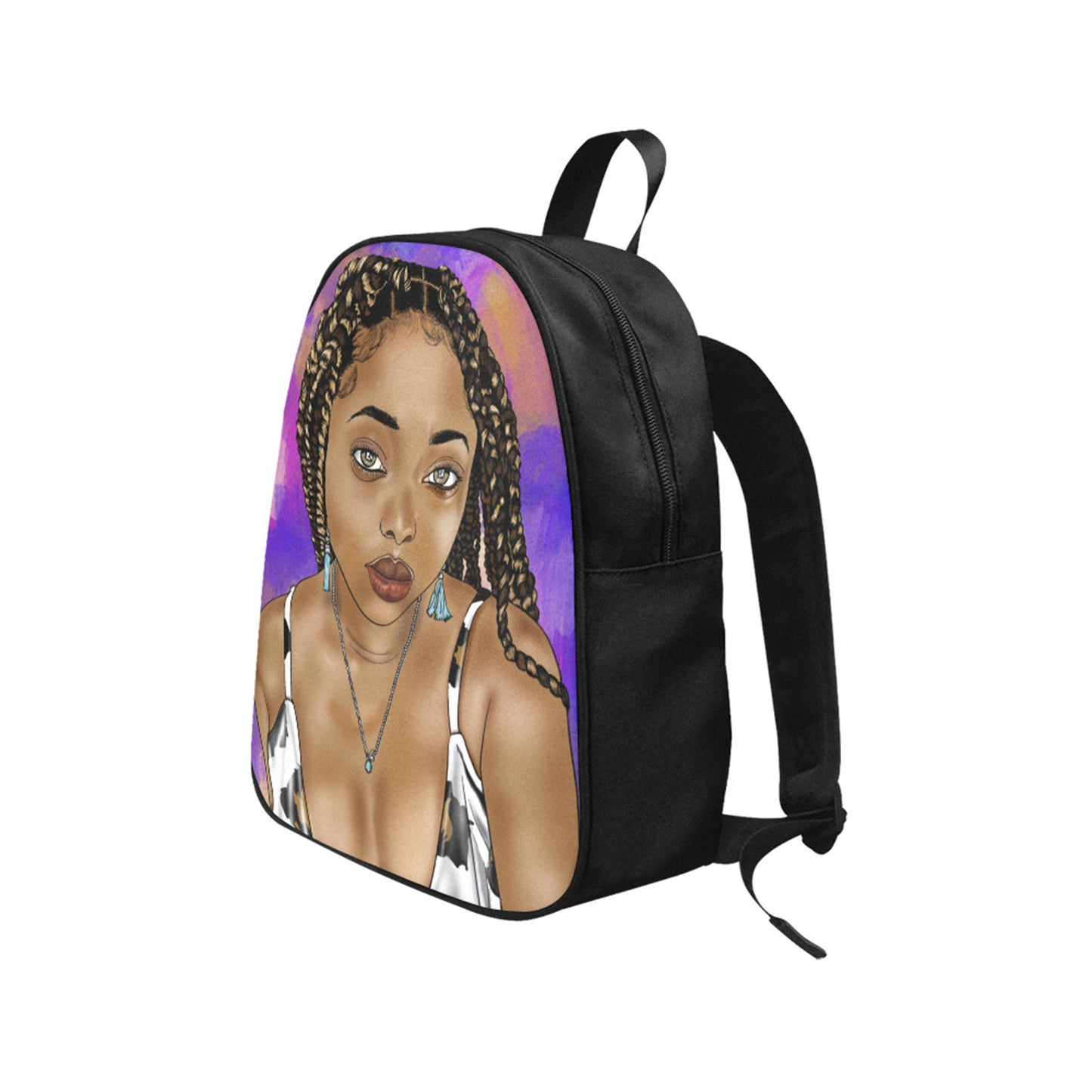 Lovin' My Braids Girls Fabric Backpack