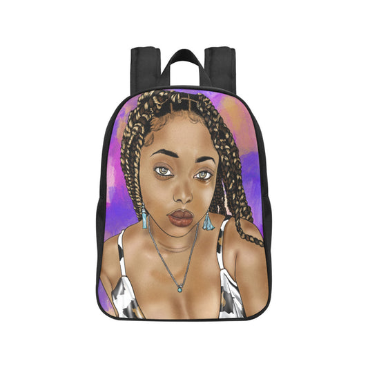 Lovin' My Braids Girls Fabric Backpack