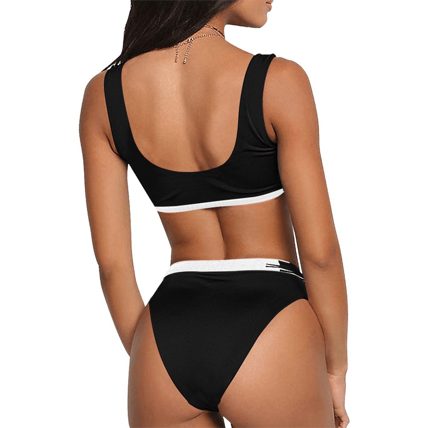 Sporty High Waisted Bikini Swimsuit
