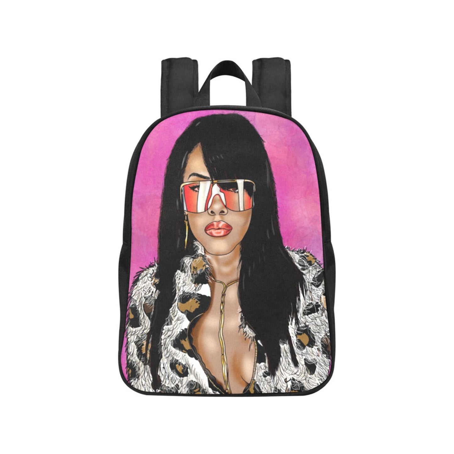 Black Queen Diva Of R&B Fabric Backpack