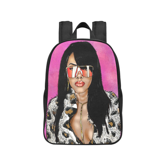 Black Queen Diva Of R&B Fabric Backpack