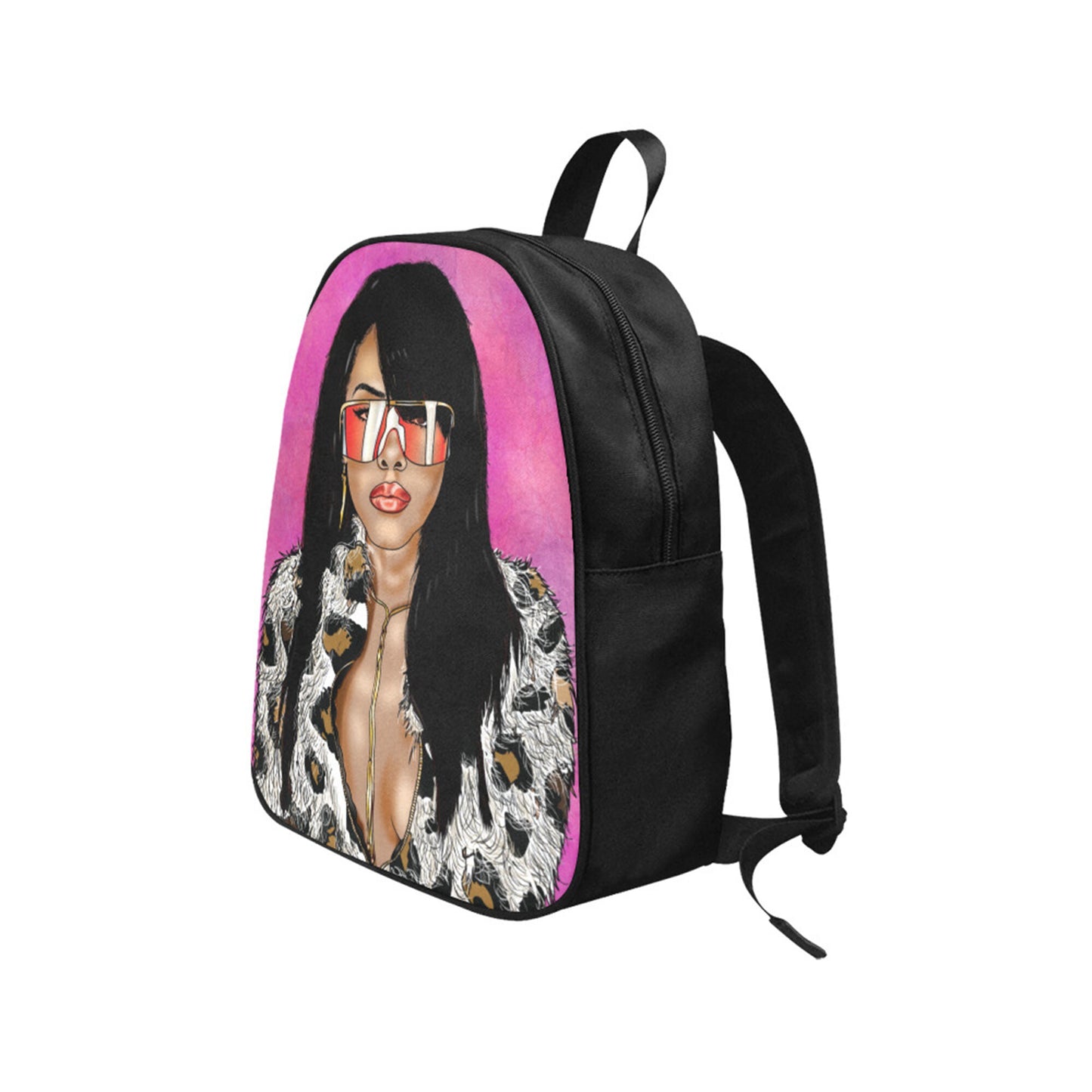 Black Queen Diva Of R&B Fabric Backpack
