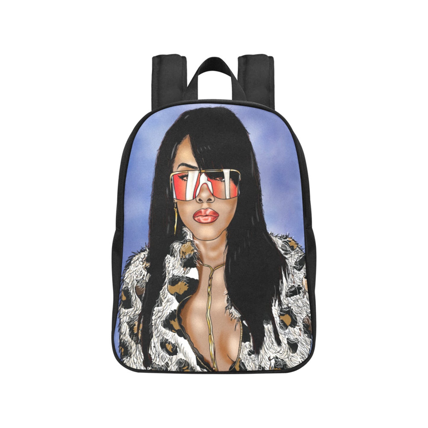 Black Queen Diva Of R&B Fabric Backpack