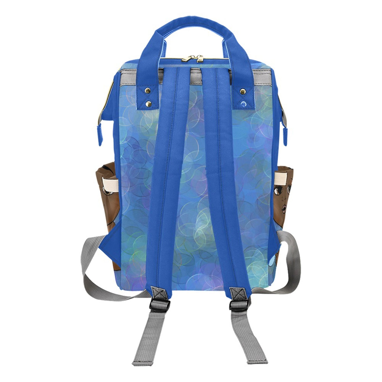 Afro Personalized Baby Bag/ Diaper Bag/ African American Baby Boy Backpack/ Clothing Bottles Bag/ Baby Shower Gift