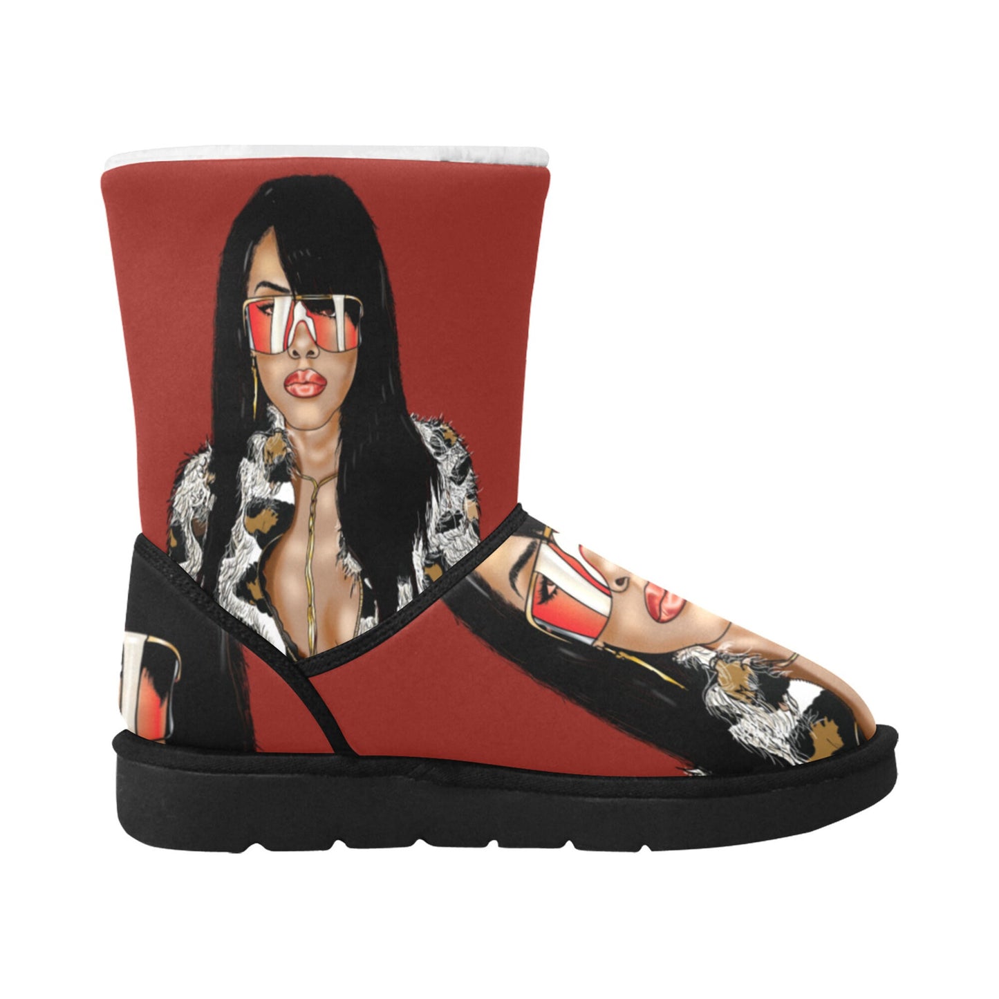 Unisex Single Button Snow Boots