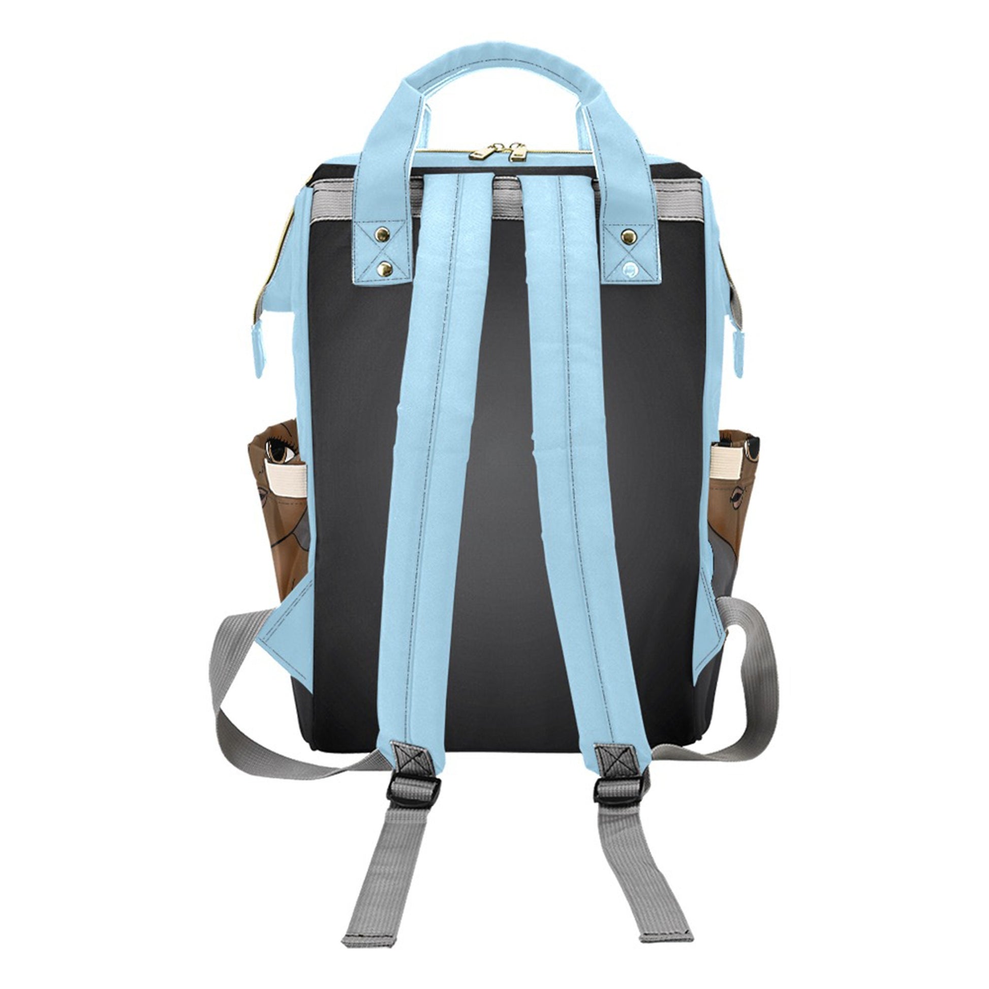 Afro Personalized Baby Bag/ Diaper Bag/ African American Baby Boy Backpack/ Clothing Bottles Bag/ Baby Shower Gift