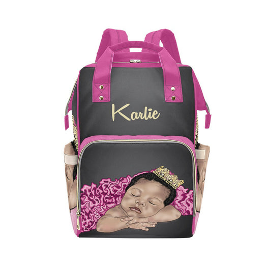 Personalized Princess Baby Bag/ Diaper Bag Backpack/ Clothing Bottles bag/ Baby Shower Gift