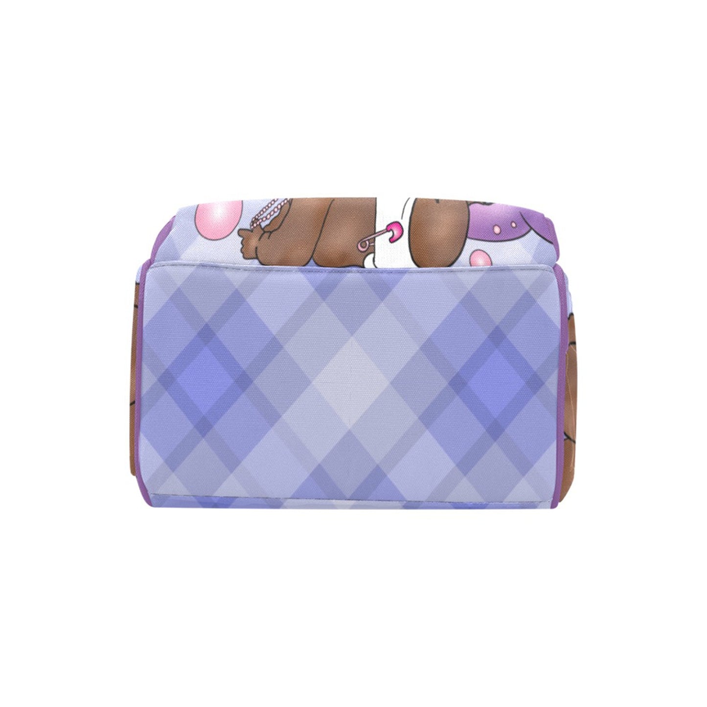 Afro Personalized Baby Bag/ Diaper Bag/ African American Baby Girl Backpack/ Clothing Bottles Bag/ Baby Shower Gift