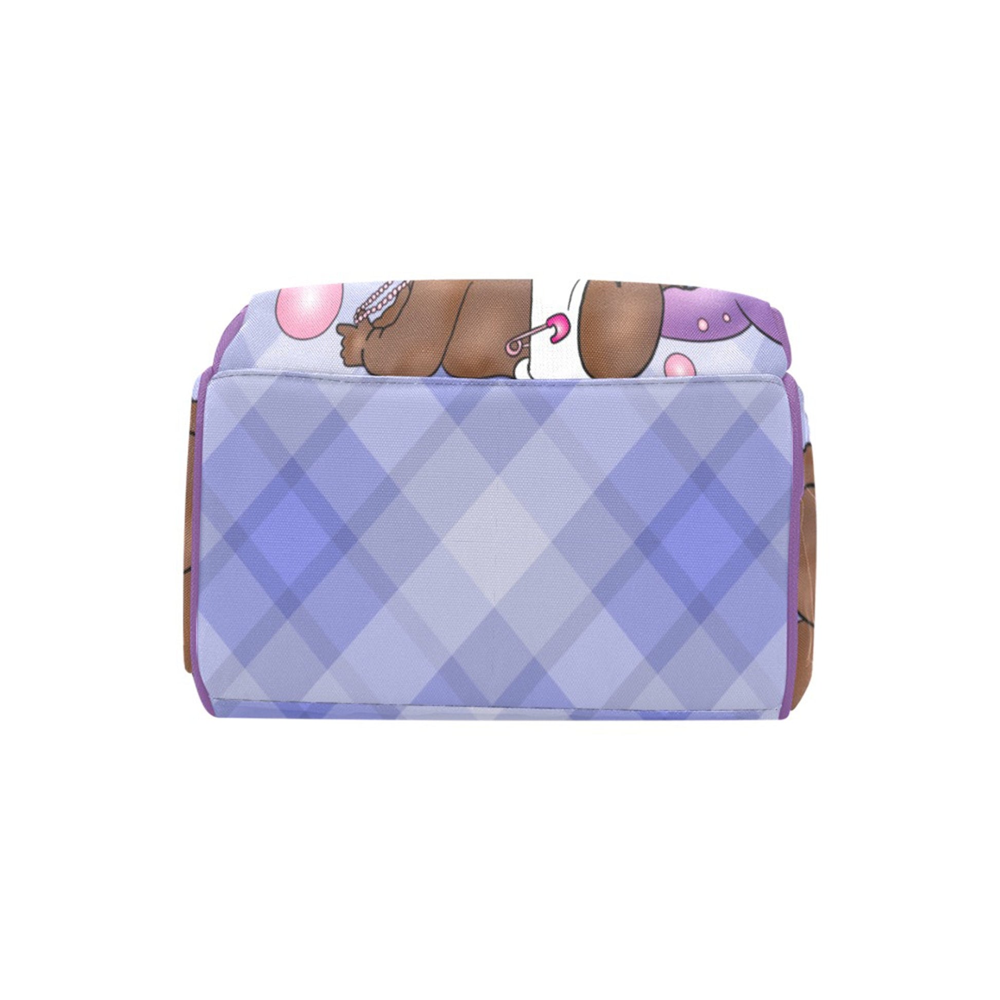 Afro Personalized Baby Bag/ Diaper Bag/ African American Baby Girl Backpack/ Clothing Bottles Bag/ Baby Shower Gift