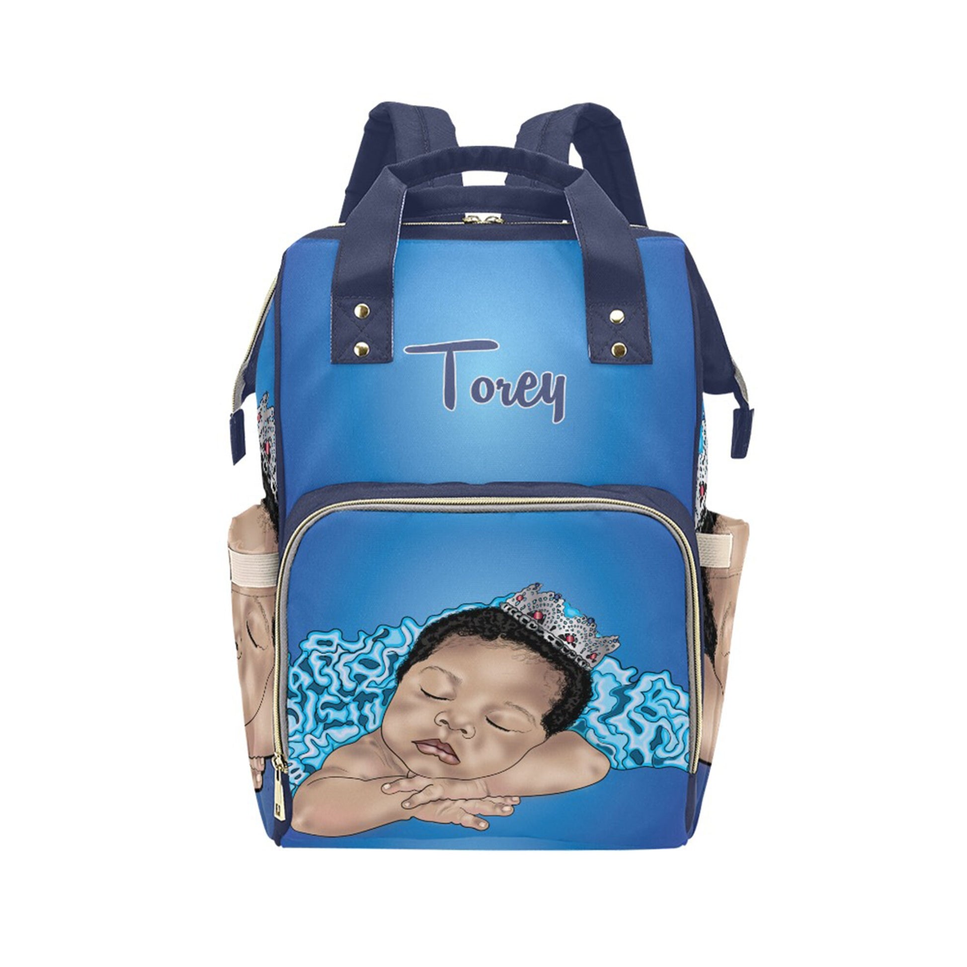 Personalized Prince Baby Bag/ Diaper Bag Backpack/ Clothing Bottles bag/ Baby Shower Gift