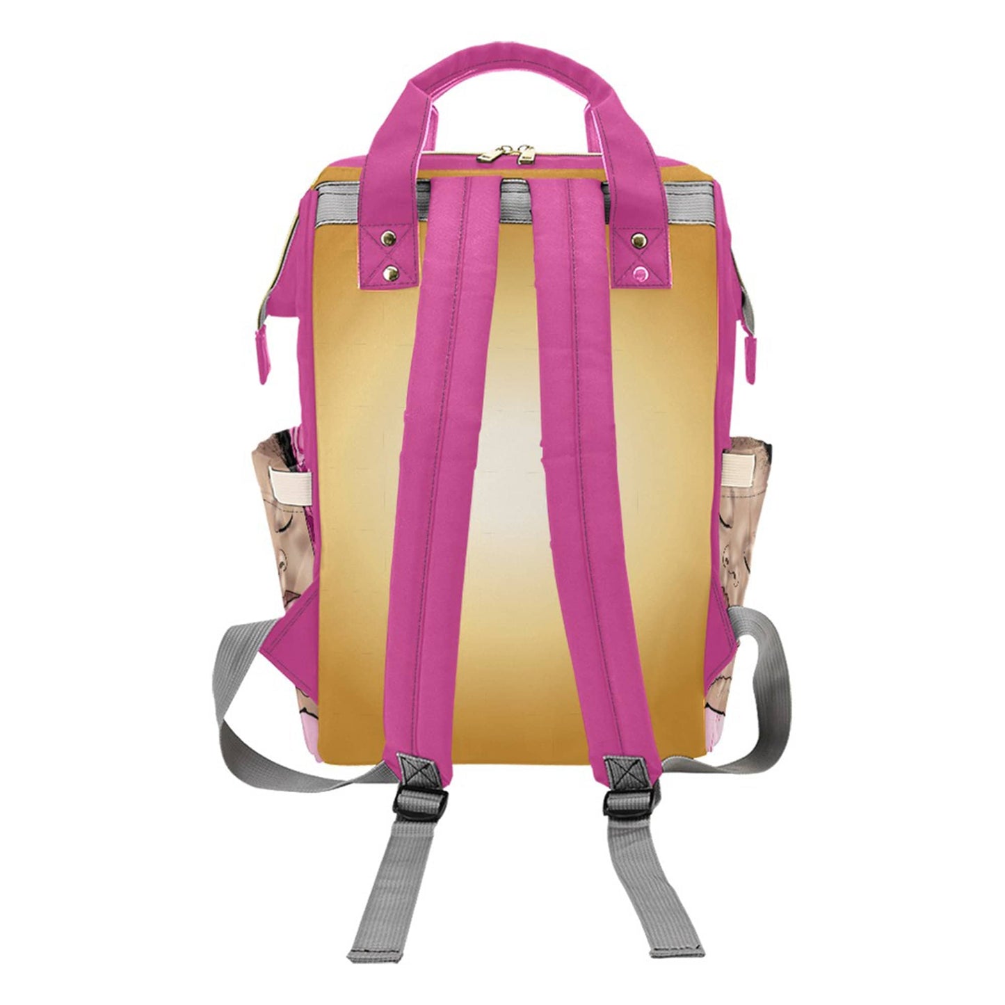 Personalized Princess Baby Bag/ Diaper Bag Backpack/ Clothing Bottles bag/ Baby Shower Gift