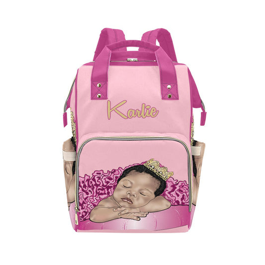 Personalized Princess Baby Bag/ Diaper Bag Backpack/ Clothing Bottles bag/ Baby Shower Gift