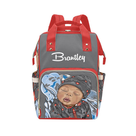 Afro Personalized Baby Bag/ Diaper Bag/ African American Baby Boy Backpack/ Clothing Bottles Bag/ Baby Shower Gift