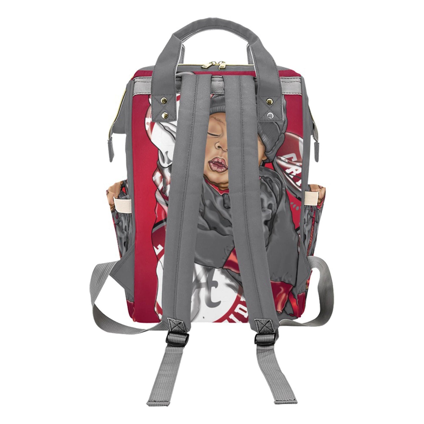 Personalized Sports Baby Bag/ Diaper Bag/ African American Baby Boy Backpack/ Clothing Bottles Bag/ Baby Shower Gift