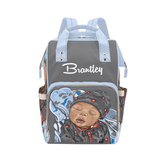 Afro Personalized Baby Diaper Bag, Backpack, Baby Boy Nursery Camping Baby Boy Shower Gift, Happy Camper, Crib Bedding, Outdoors Nursery