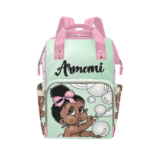 Personalized Baby Bag/ Diaper Bag/ Baby Girl Backpack/ Clothing Bottles Bag/ Baby Shower Gift