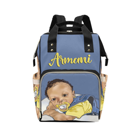 Personalized Baby Bag/ Diaper Bag/ Baby Boy Backpack/ Clothing Bottles Bag/ Baby Shower Gift