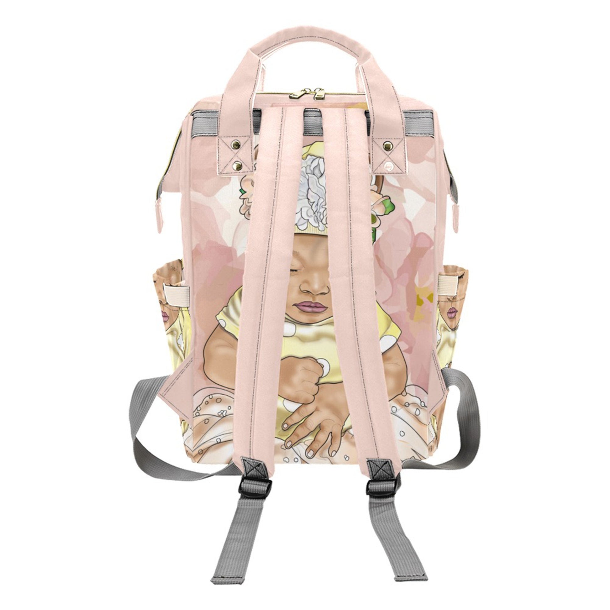 Personalized Baby Bag/ Diaper Bag/ Baby Girl Backpack/ Clothing Bottles Bag/ Baby Shower Gift