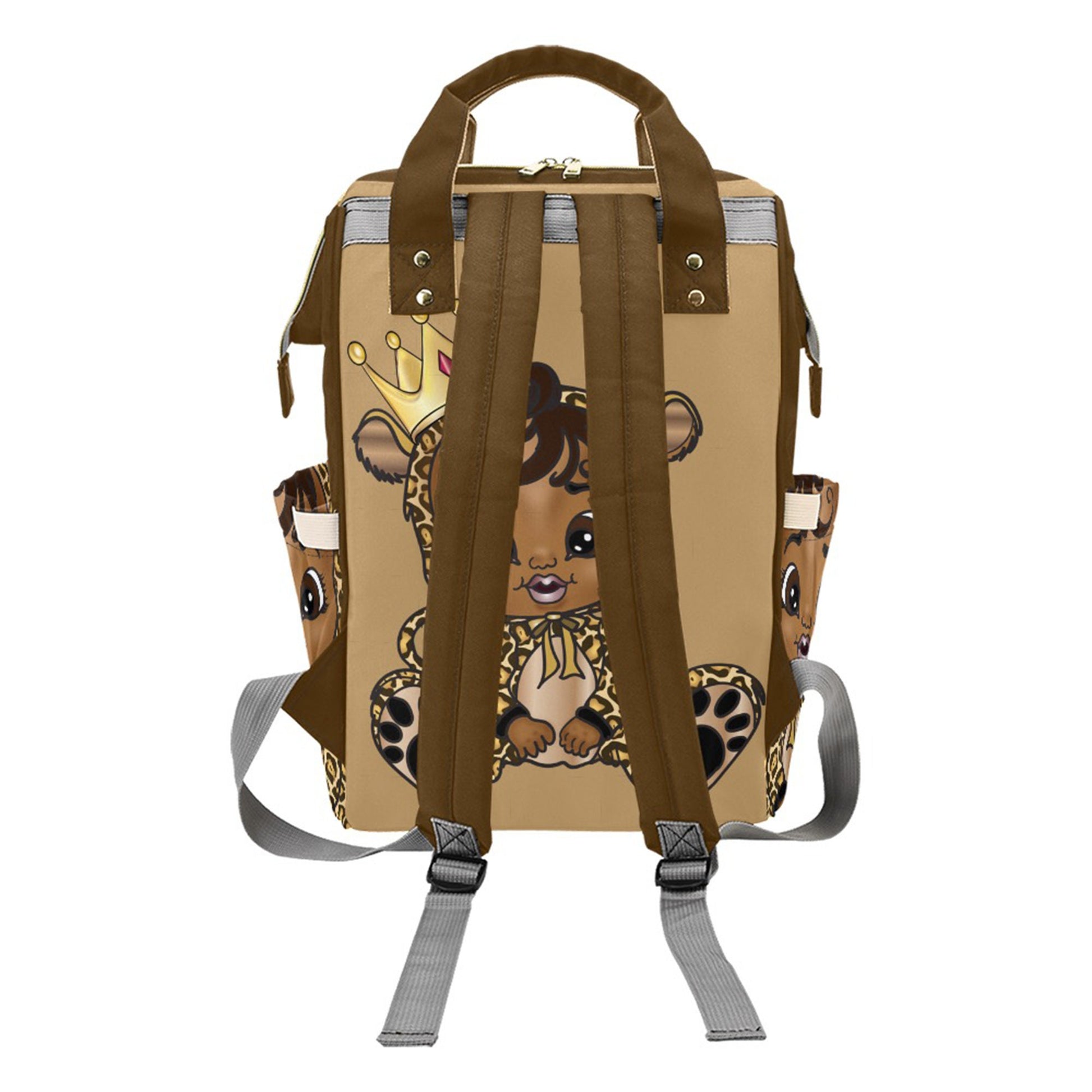 Personalized Baby Bag/ Diaper Bag/ African American Baby Girl Backpack/ Clothing Bottles Bag/ Baby Shower Gift