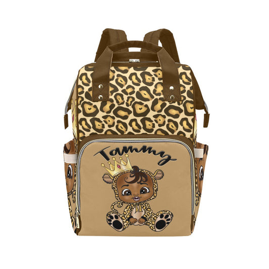 Personalized Baby Bag/ Diaper Bag/ African American Baby Girl Backpack/ Clothing Bottles Bag/ Baby Shower Gift