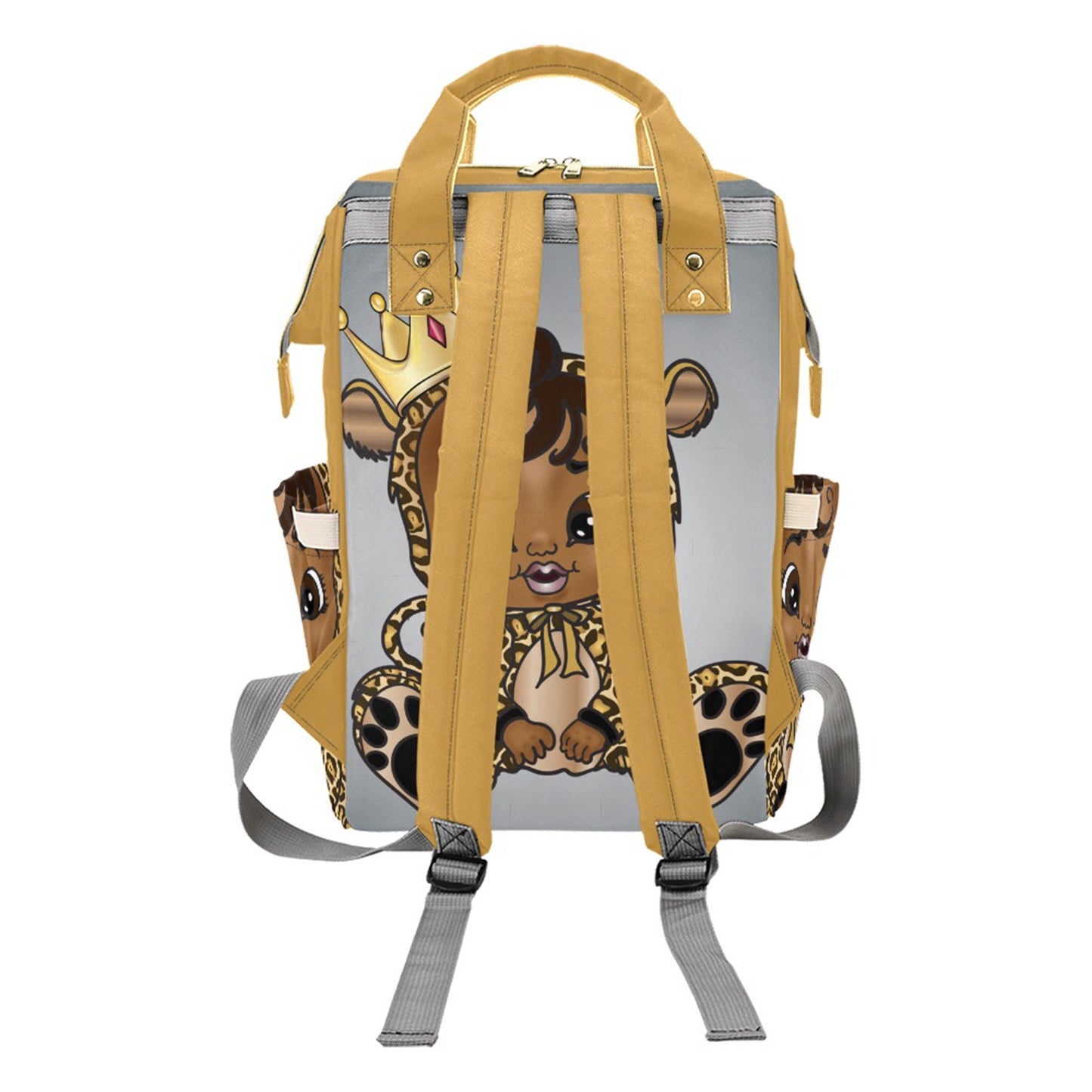 Personalized Baby Bag/ Diaper Bag/ African American Baby Girl Backpack/ Clothing Bottles Bag/ Baby Shower Gift