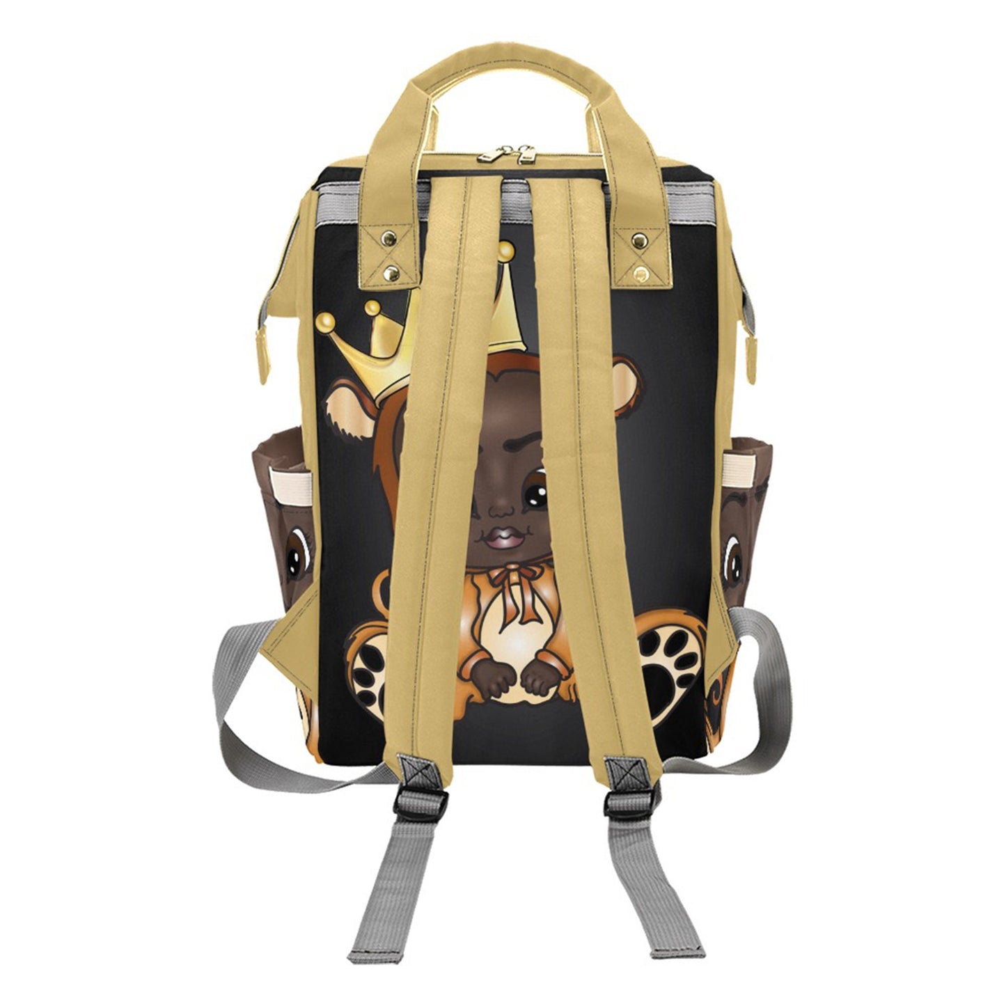 Personalized Baby Bag/ Diaper Bag/ African American Baby Unisex  Backpack/ Clothing Bottles Bag/ Baby Shower Gift