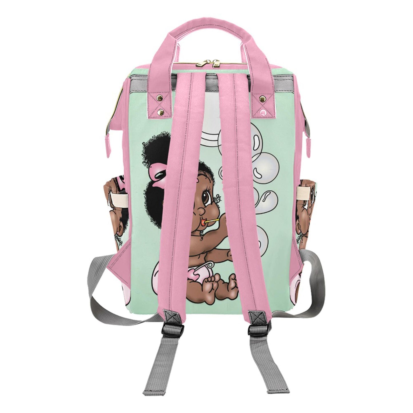 Personalized Baby Bag/ Diaper Bag/ Baby Girl Backpack/ Clothing Bottles Bag/ Baby Shower Gift