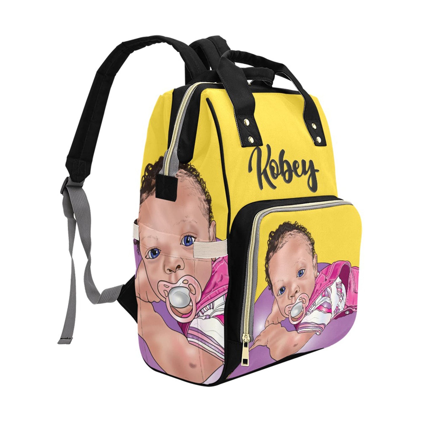 Personalized Baby Bag/ Diaper Bag/ Baby Girl Backpack/ Clothing Bottles Bag/ Baby Shower Gift