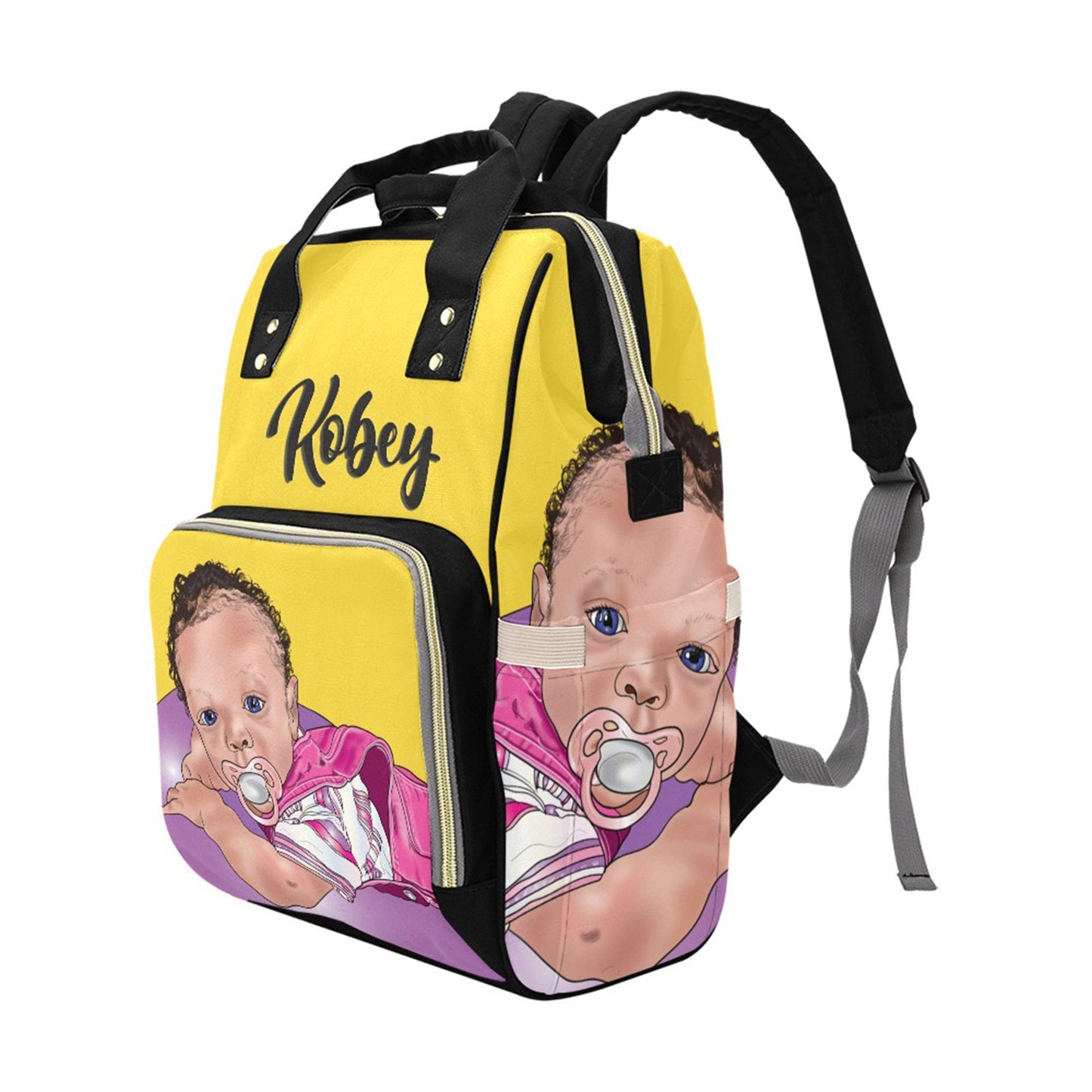 Personalized Baby Bag/ Diaper Bag/ Baby Girl Backpack/ Clothing Bottles Bag/ Baby Shower Gift