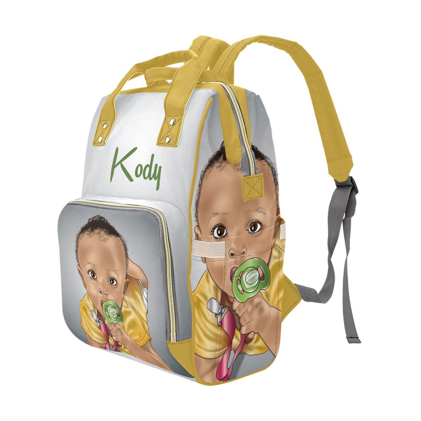 Personalized Baby Bag/ Diaper Bag/ Baby Girl Backpack/ Clothing Bottles Bag/ Unisex Baby Shower Gift