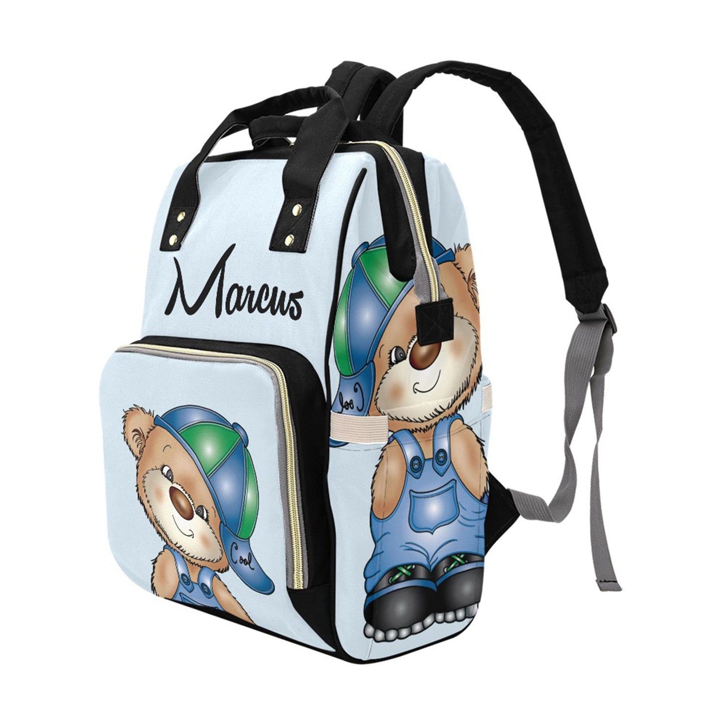 Personalized Baby Bag/ Diaper Bag/ Baby Boy Backpack/ Clothing Bottles Bag/ Baby Shower Gift
