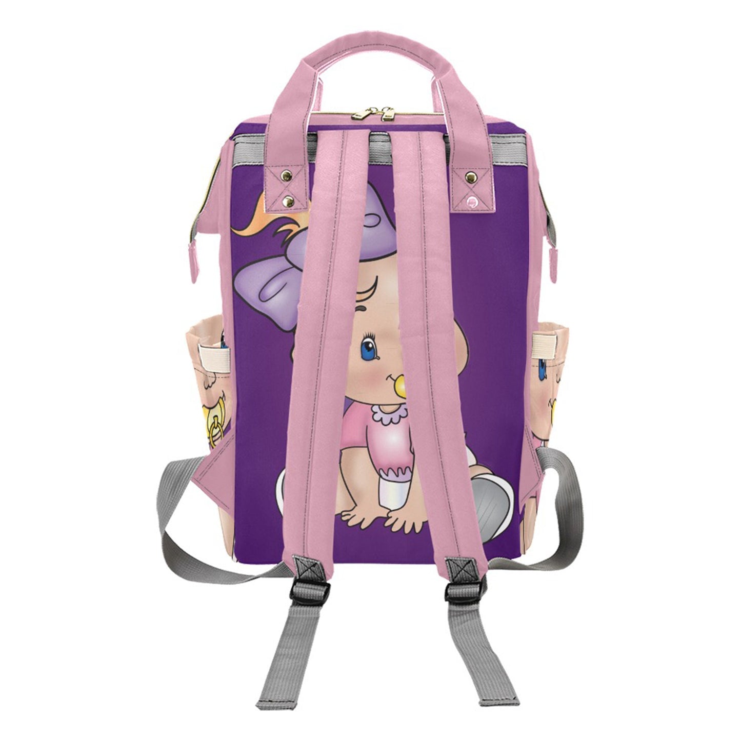 Personalized Baby Bag/ Diaper Bag/ African American Baby Girl Backpack/ Clothing Bottles Bag/ Baby Shower Gift