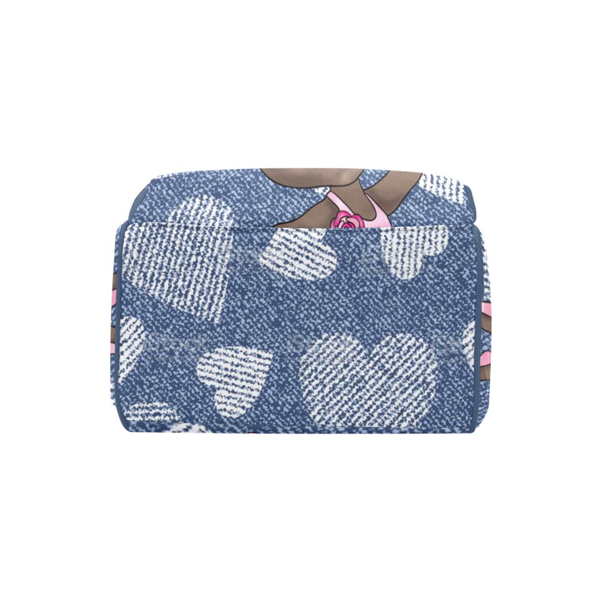 Afro Personalized Baby Bag/ Diaper Bag/ African American Baby Girl Backpack/ Clothing Bottles Bag/ Baby Shower Gift