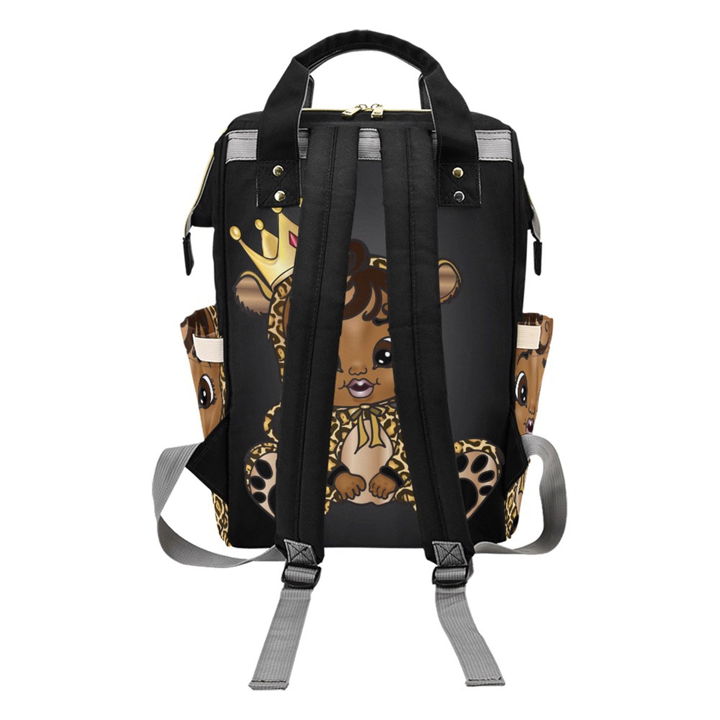 Personalized Baby Bag/ Diaper Bag/ African American Baby Girl Backpack/ Clothing Bottles Bag/ Baby Shower Gift