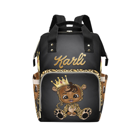 Personalized Baby Bag/ Diaper Bag/ African American Baby Girl Backpack/ Clothing Bottles Bag/ Baby Shower Gift