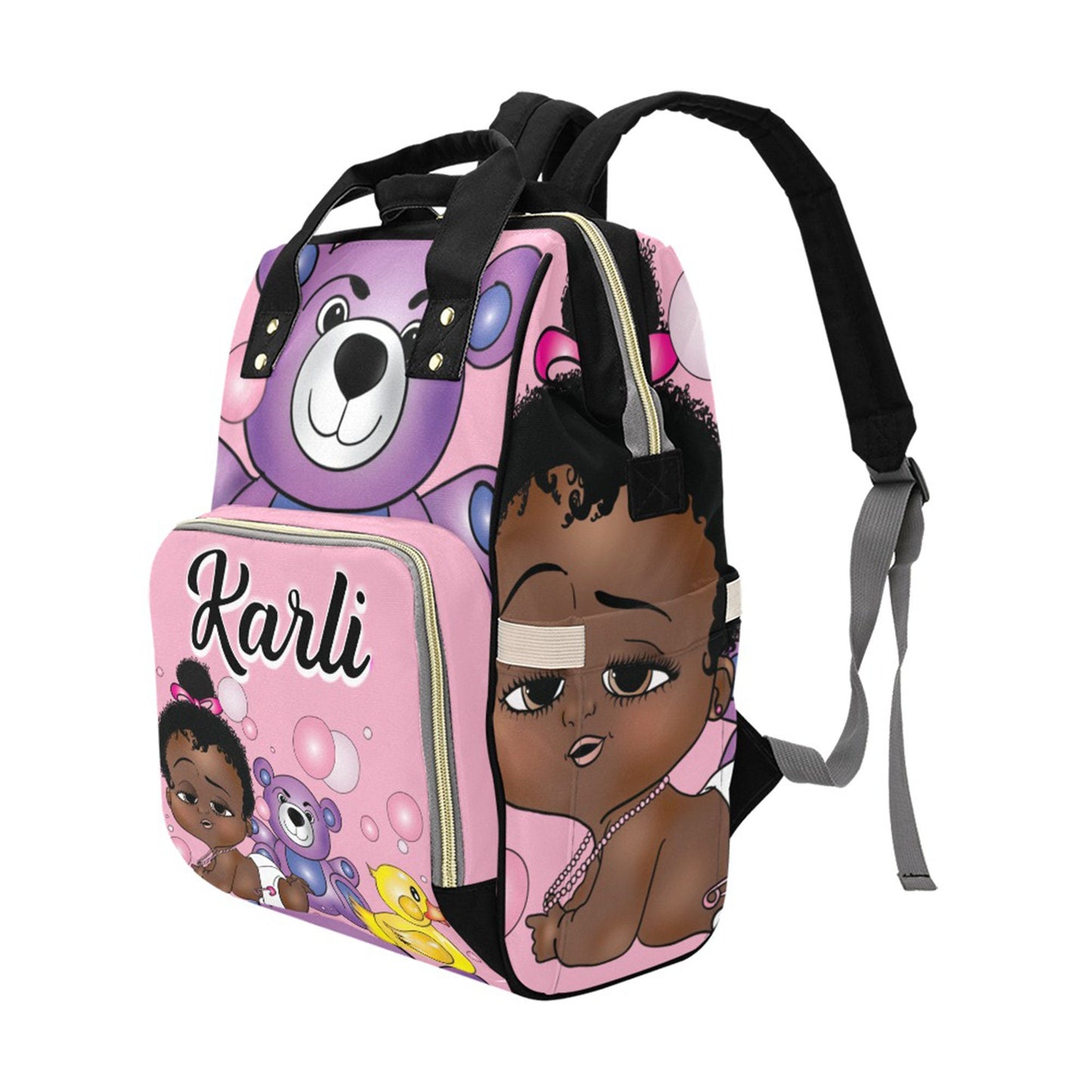 Personalized Baby Girl Blanket/ fleece Blanket/ Custom Name Blanket/ Newborn Baby Girl/ Baby Shower Gift/ African American Baby Girl