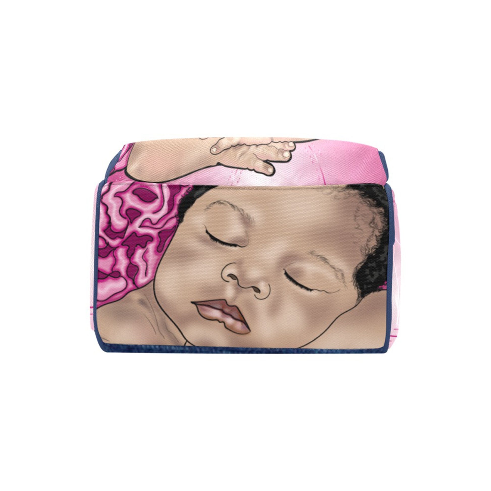 Afro Personalized Princess Baby Bag/ Diaper Bag/ African American Baby Girl Backpack/ Clothing Bottles Bag/ Baby Shower Gift